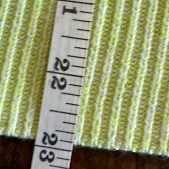 American Eagle | Citrus Green/Yellow Cotton Wool Blend Boat Neck Sweater - Picture 6 of 6